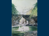 water_colour_winter light Eleftherna Crete_30x40